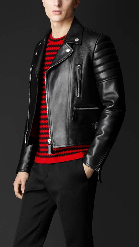 burberry jacke herren biker|Men’s Burberry Biker Jackets .